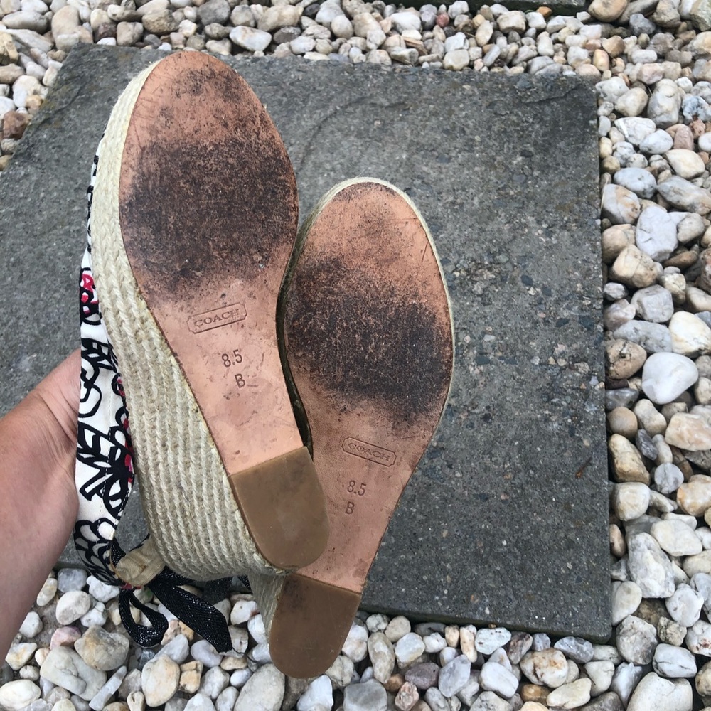 Coach Poppy espadrille wedges Size 8.5 - Picture 11 of 13